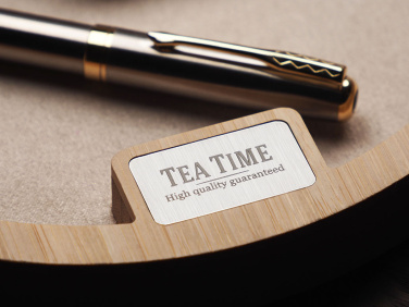 Logotrade Geschäftsgeschenke das Foto: Schreibtisch-Organizer aus Holz 1817292